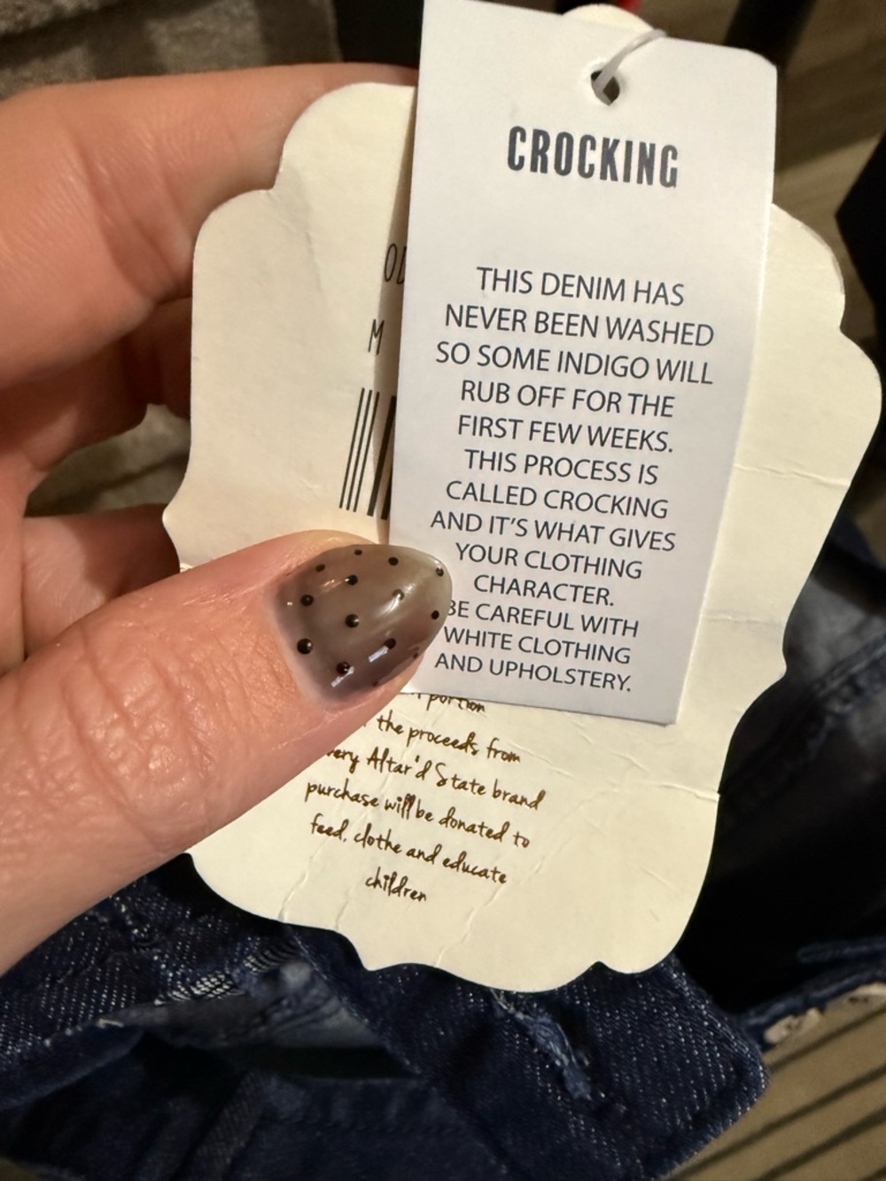 Altar'd State Navy Button-Front Mini Dress - Picture 5 of 5